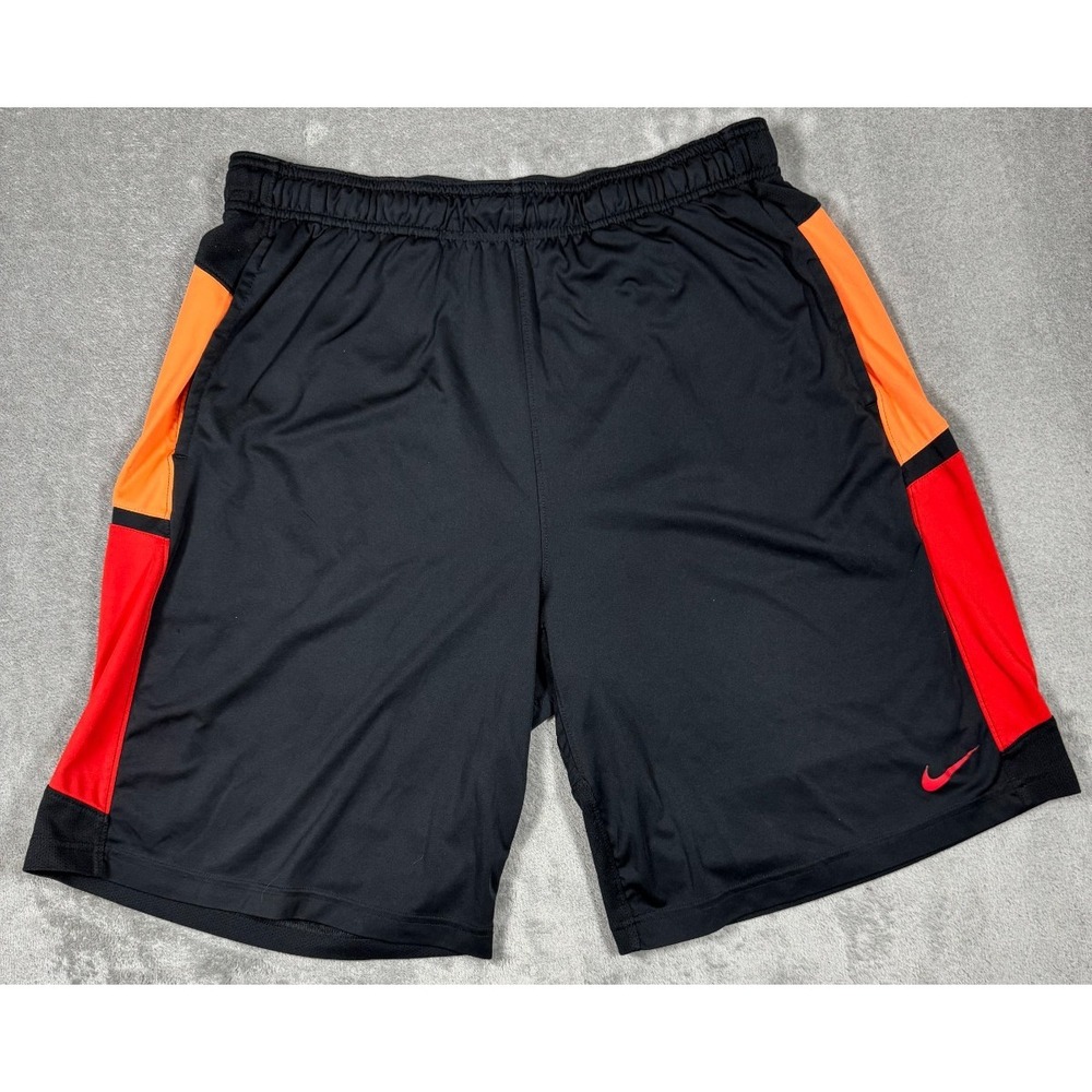 Nike Men Hyperspeed Knit Training Shorts Black Orange XL 588640-010